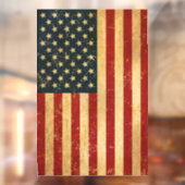 VS vlag Grunge Raamsticker (Vel 2)