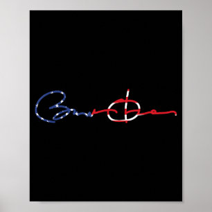 Vs Vlag Handtekening 44-48 Obama Voor President &# Poster