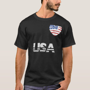 VS Vlag Hart Patriottisch Amerika 4 juli US IND T-shirt