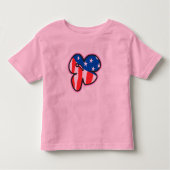 VS Vlag Hibiscus Baby's & Peuter T-shirts (Voorkant)