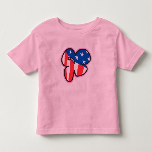 VS Vlag Hibiscus Baby's & Peuter T-shirts (Voorkant)