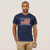 VS-vlag in verval, land van het vrije T-shirt (Voorkant volledig)