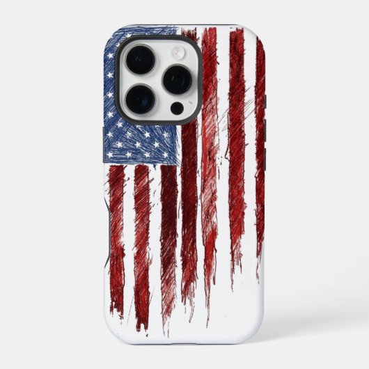 VS-vlag iPhone Hoesje (Achterkant)