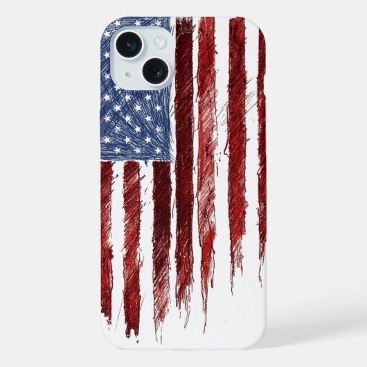 VS-vlag iPhone Hoesje (Achterkant)