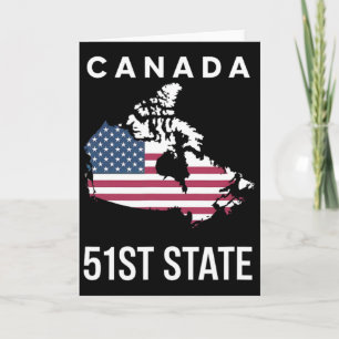VS Vlag kaart Canada 51e Staat