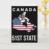 VS Vlag kaart Canada 51e Staat  (Gele Bloem)
