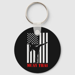 VS Vlag Kickboksen Martial Arts Vechter Muay Thai Sleutelhanger