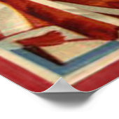 VS-vlag Krans Parade Mars Amerikaanse Burgeroorlog Poster (Hoek)