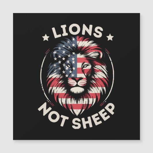 VS VLAG, LEEUWEN NIET SCHAPEN (Voorkant)