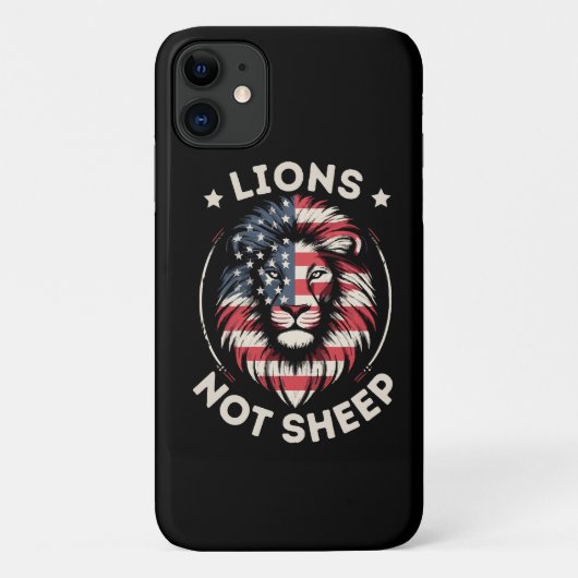 VS VLAG, LEEUWEN NIET SCHAPEN Case-Mate iPhone CASE (Achterkant)