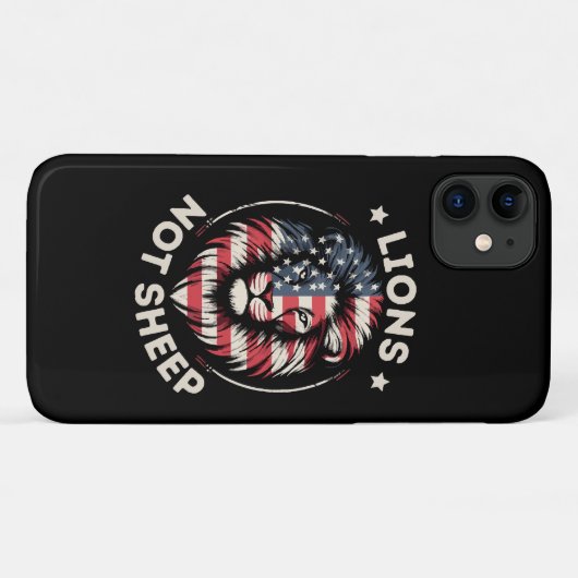 VS VLAG, LEEUWEN NIET SCHAPEN Case-Mate iPhone CASE (Achterkant (horizontaal))