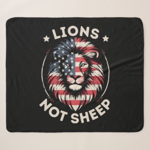 VS-VLAG, LEEUWEN NIET SCHAPEN SHERPA DEKEN