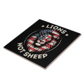 VS VLAG, LEEUWEN NIET SCHAPEN TEGELTJE (Zijkant)