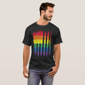 VS vlag LGBT-pride sociale beweging T-shirt (Voorkant volledig)
