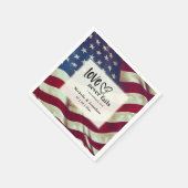 VS Vlag Liefde Nooit Faalt Bijbel Patriottische Br Servet (Hoek)