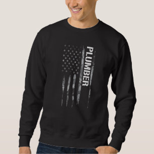 VS Vlag Loodgieter  Amerikaanse Vlag Spreuken Trui
