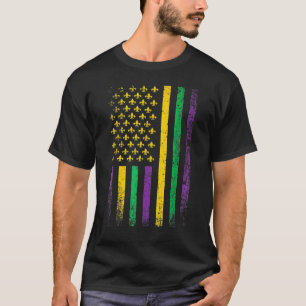 VS-vlag Mardi Gras Carnaval New Orleans Mannen Vro T-shirt