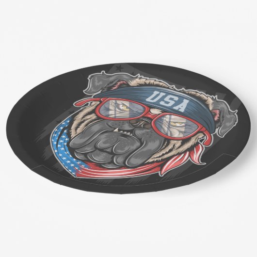 VS-vlag met Borden voor zelfkopiërend papier Papieren Bordje (Gekanteld)