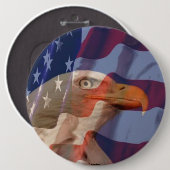 VS-vlag met Button van Bald Eagle (Voorkant /achterkant)