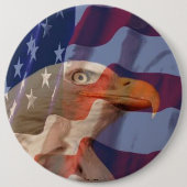VS-vlag met Button van Bald Eagle (Voorkant)