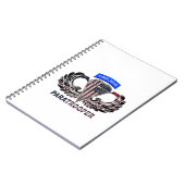 VS-vlag met luchtvleugels en paratroopers Notitieboek (Linkerzijde)