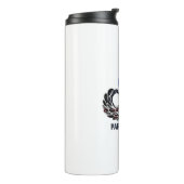 VS-vlag met luchtvleugels en paratroopers Thermosbeker (Gedraaid links)