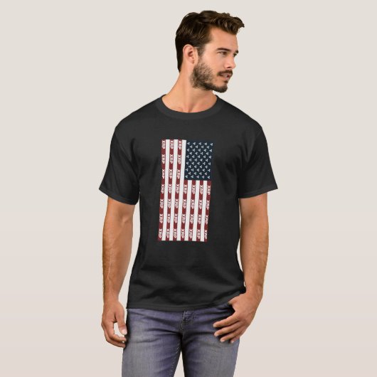 VS vlag met ripple XRP digitale Blockchain Crypto T-shirt (Voorkant volledig)
