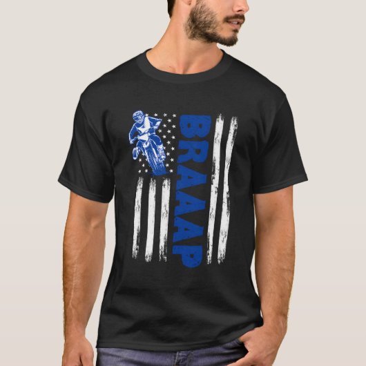 VS Vlag Motorcross Vuilfiets T-shirt (Voorkant)