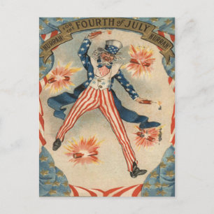 VS Vlag Oom Sam Vuurwerk Knalvuurwerk Briefkaart