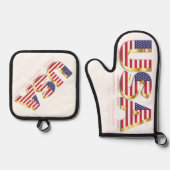 VS Vlag Oven Mitt & Pot Holder Set (Voorkant)