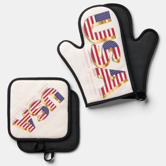 VS Vlag Oven Mitt & Pot Holder Set (Voorkant / Achterkant)