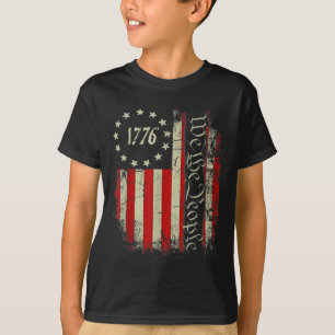 VS vlag patriottisch op 4 juli van Amerika T-shirt