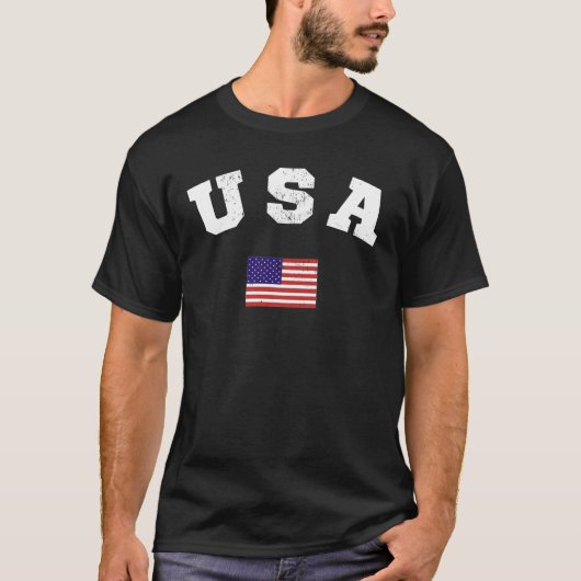 VS  Vlag Patriottisch T-shirt (Voorkant)