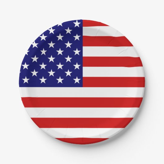 VS Vlag pcnt Papieren Bordje (Voorkant)