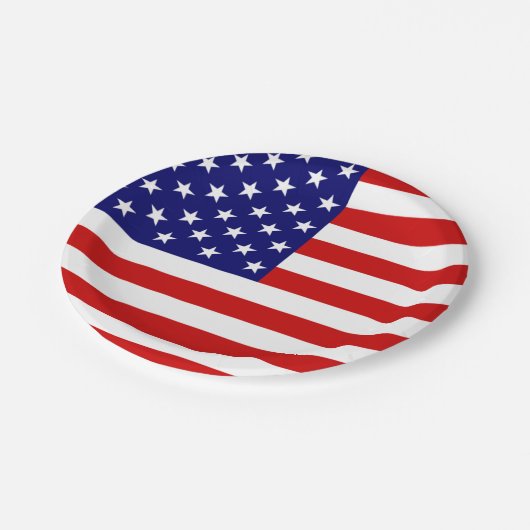 VS Vlag pcnt Papieren Bordje (Gekanteld)