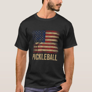 VS Vlag Pickleball Speler Paddleball Gedistrooid T-shirt