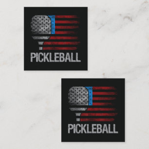 VS-vlag Pickleball Speler Paddleball Liefhebber Informatiekaartje