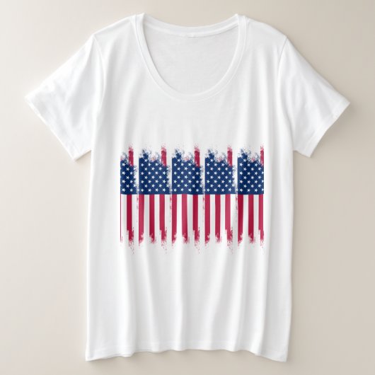 VS-vlag plus grootte T-shirt (Design voorkant)