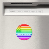 VS-vlag regenboog - goed Draag Magneet (Insitu (Vaatwasser))