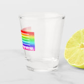 VS-vlag regenboog - goed Draag Shot Glas (Rechts)