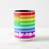 VS-vlag regenboogschild - Draag Mok (Midden)