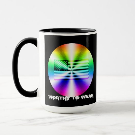 VS-vlag regenboogschild - Draag Mok (Links)