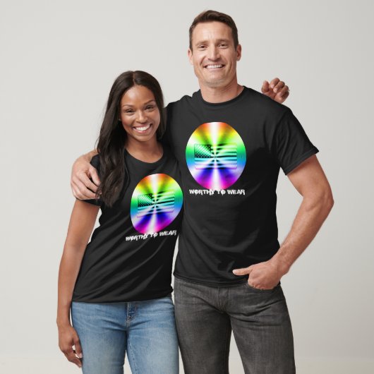 VS-vlag regenboogschild - Draag T-shirt (Unisex)