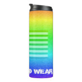 VS-vlag regenboogschild - Draag Thermosbeker (Geroteerd rechts)