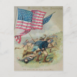 VS-vlag San Juan Hill Roosevelt Briefkaart