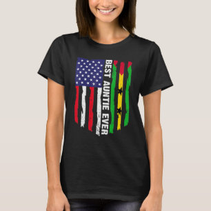 VS Vlag & Sao Tomé en Principe Vlag Beste tante T-shirt