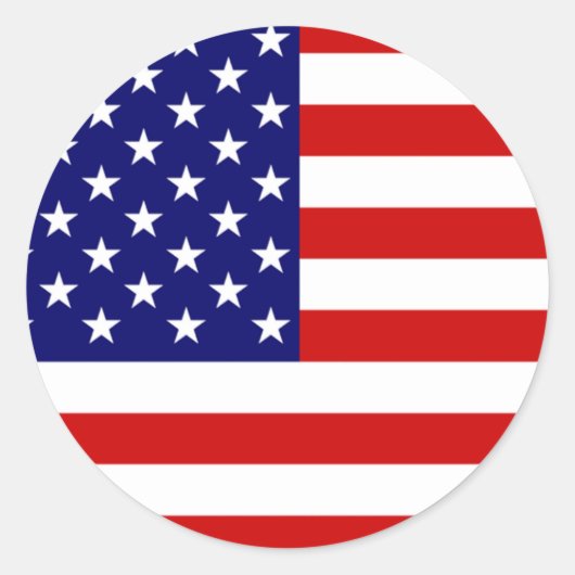 VS Vlag stint Ronde Sticker (Voorkant)