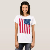 VS-vlag T-Shirt Verenigde Staten van Amerika (Voorkant volledig)