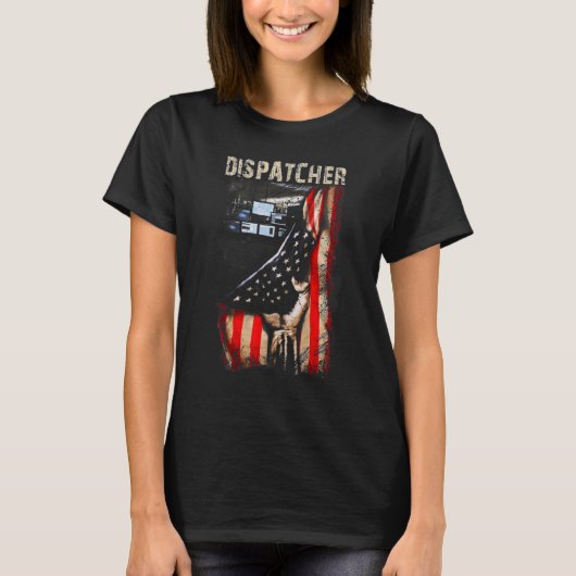 VS-vlag Trots Dispatcher T-shirt (Voorkant)
