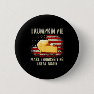 VS vlag Trumpkin Thanksgiving Gr Ronde Button 5,7 Cm